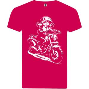 MotoZem Tyttöjen t-paita - Biker Pinkki