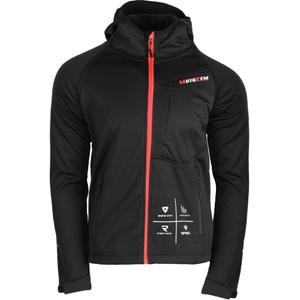 Softshell-takki MotoZem Racing Team musta-punainen