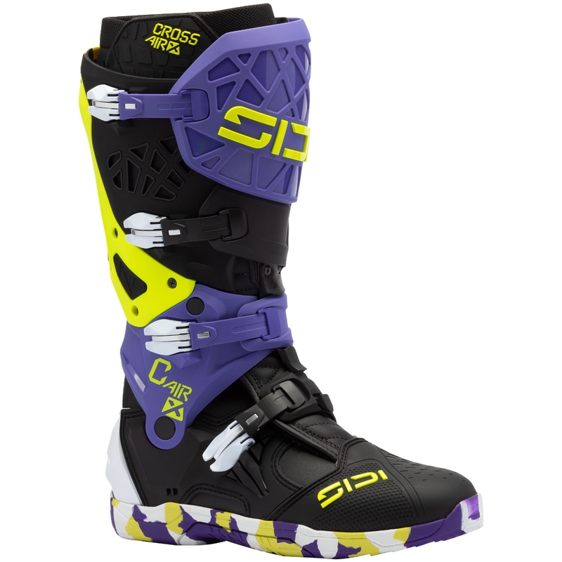 SiDi Crossair X moottoripyöräsaappaat musta ja violetti