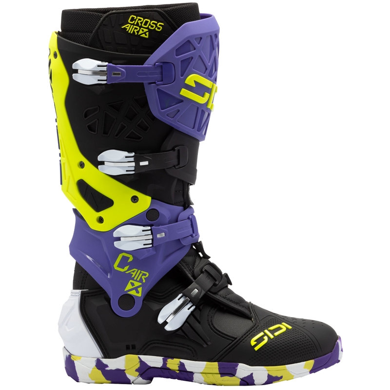 SiDi Crossair X moottoripyöräsaappaat musta ja violetti