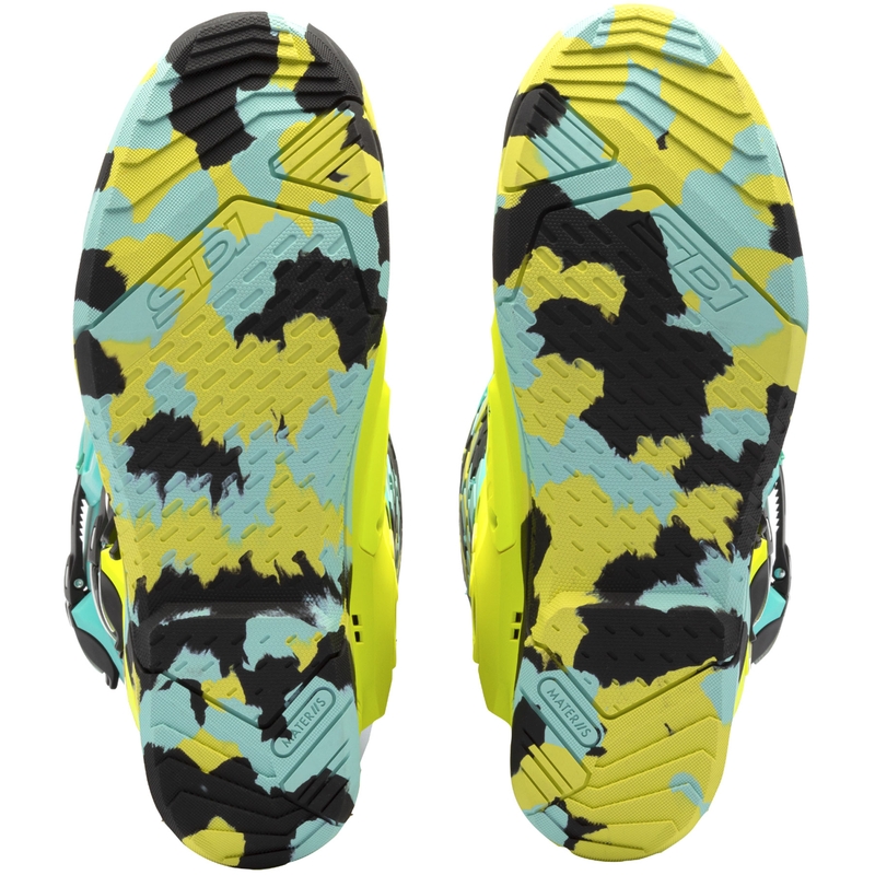 SiDi Crossair X minttu-keltaiset moottoripyöräsaappaat