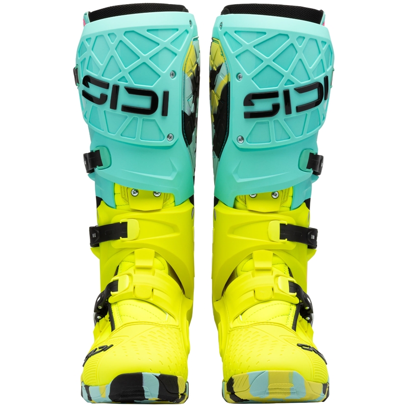 SiDi Crossair X minttu-keltaiset moottoripyöräsaappaat