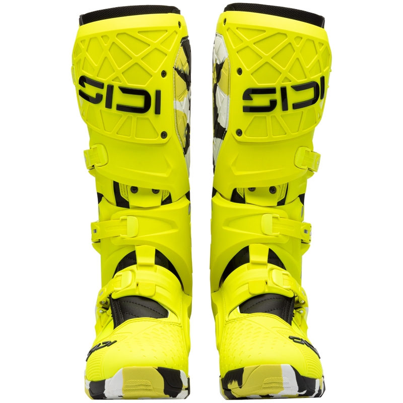 SiDi Crossair X RACR001 musta-fluo-keltaiset moottoripyöräsaappaat