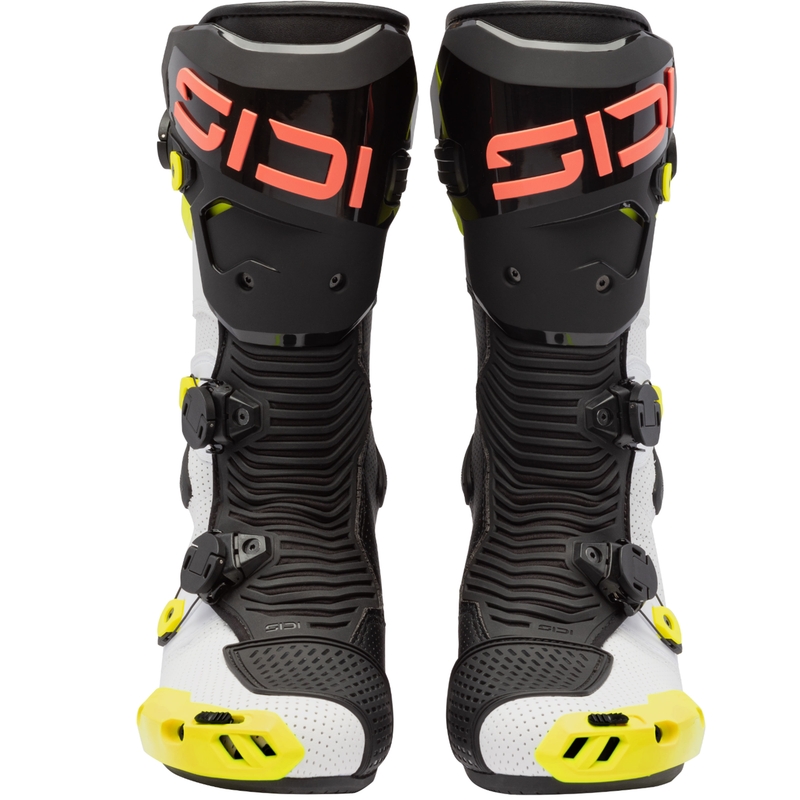 Moottoripyöräsaappaat SiDi MAG 2 Air fluo keltainen-fluo koralli