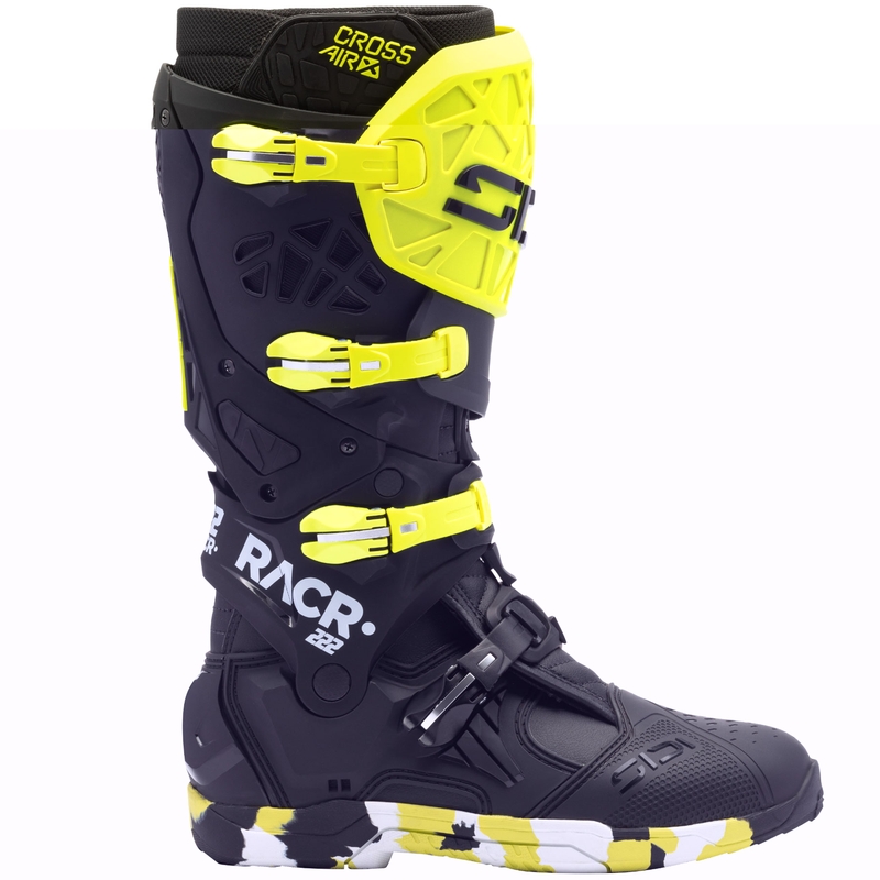 Moottoripyöräsaappaat SiDi Crossair X RACR002 fluo keltainen-musta