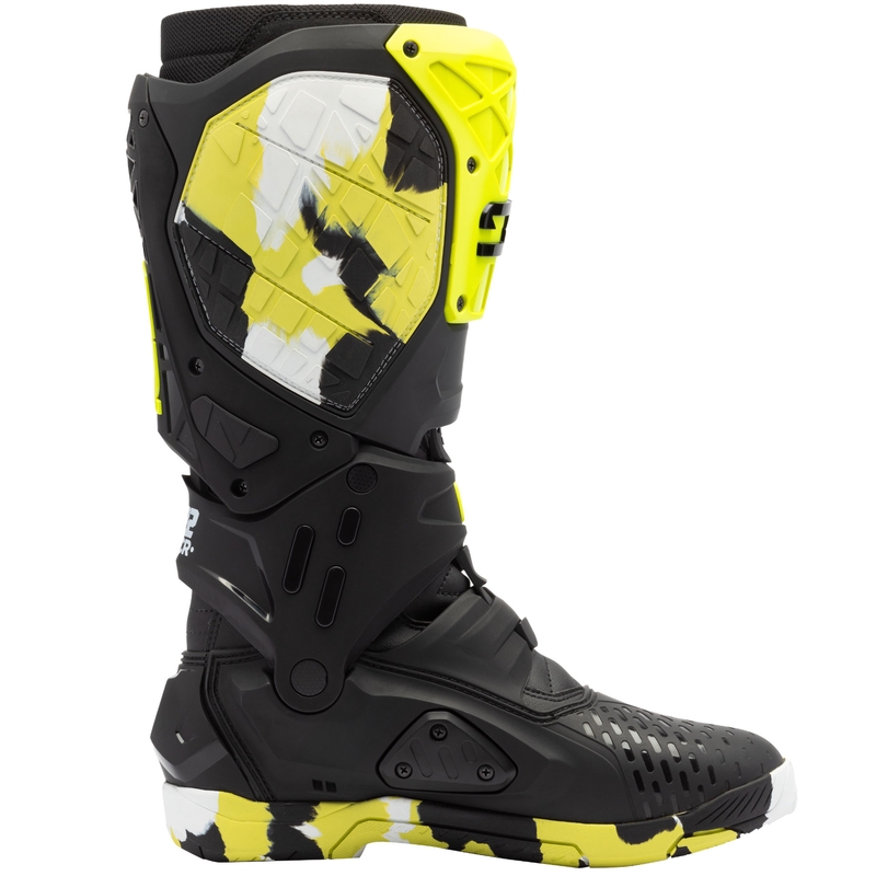 Moottoripyöräsaappaat SiDi Crossair X RACR002 fluo keltainen-musta