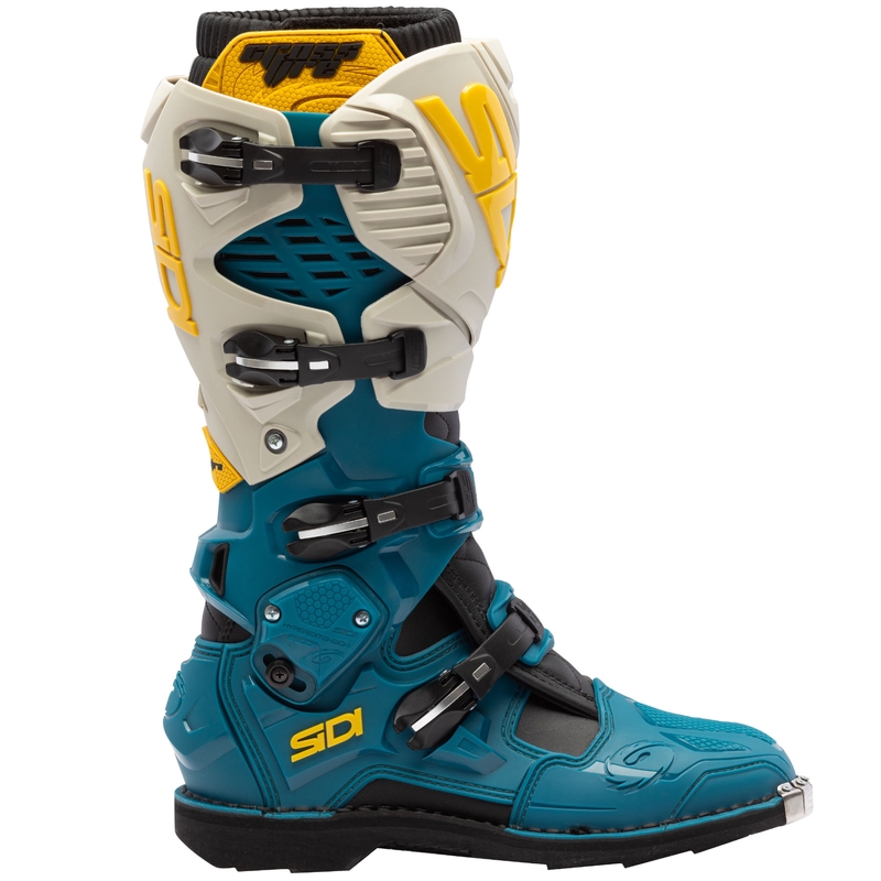 SiDi Crossfire 3 beige-siniset moottoripyöräsaappaat