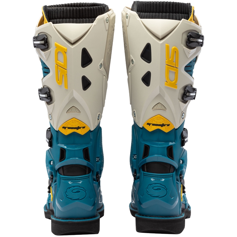 SiDi Crossfire 3 beige-siniset moottoripyöräsaappaat