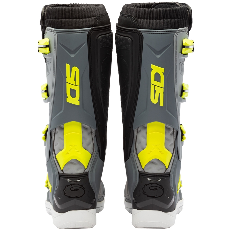 Moottoripyöräsaappaat SiDi X Power SC harmaa-fluo-keltainen