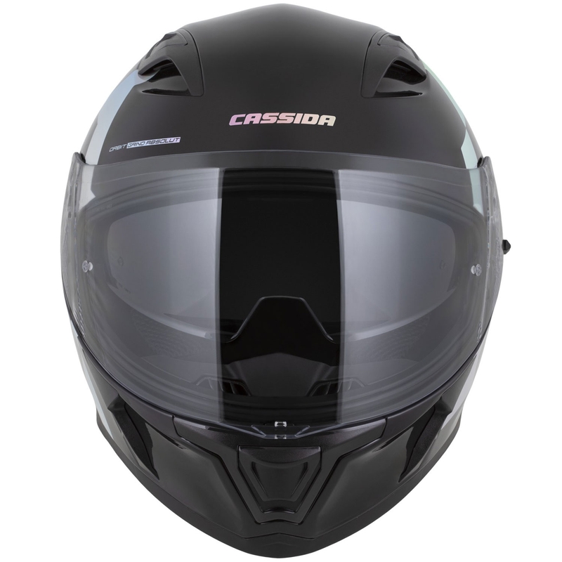 Cassida Orbit Grind Absolut Integroitu moottoripyöräilykypärä musta-hologrammi