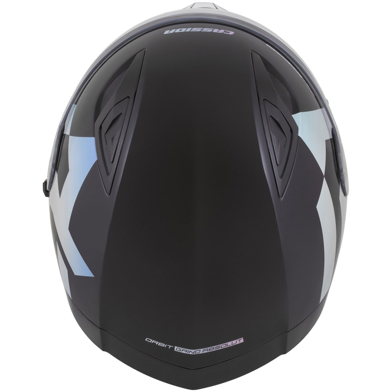 Cassida Orbit Grind Absolut Integroitu moottoripyöräilykypärä musta-hologrammi