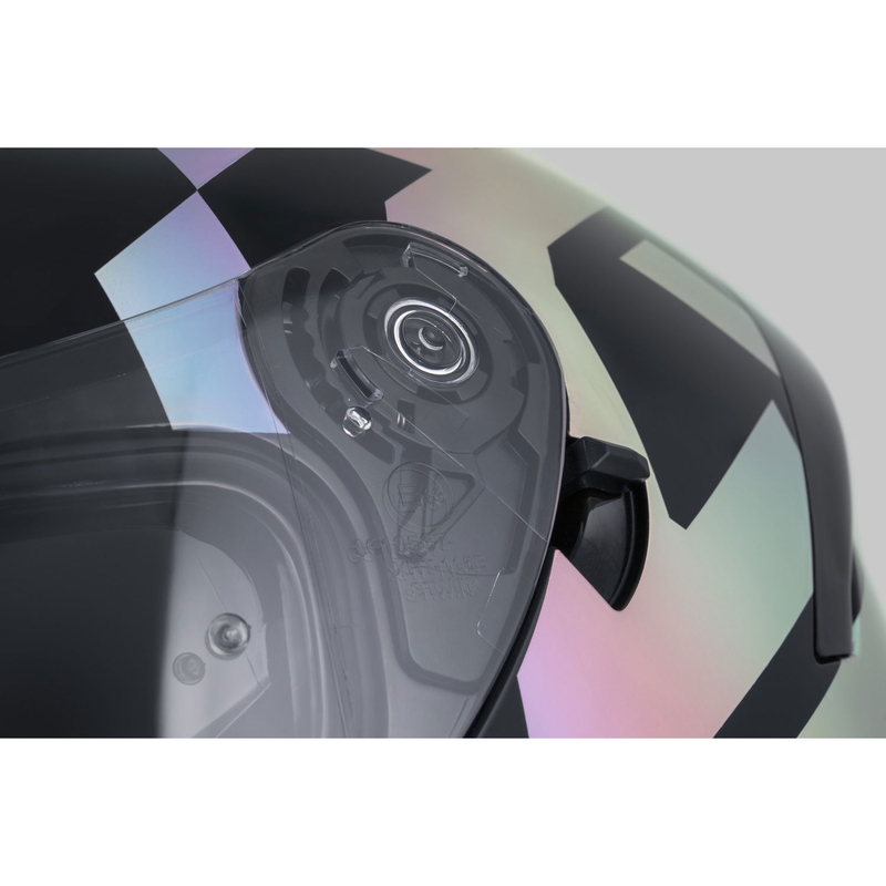 Cassida Orbit Grind Absolut Integroitu moottoripyöräilykypärä musta-hologrammi