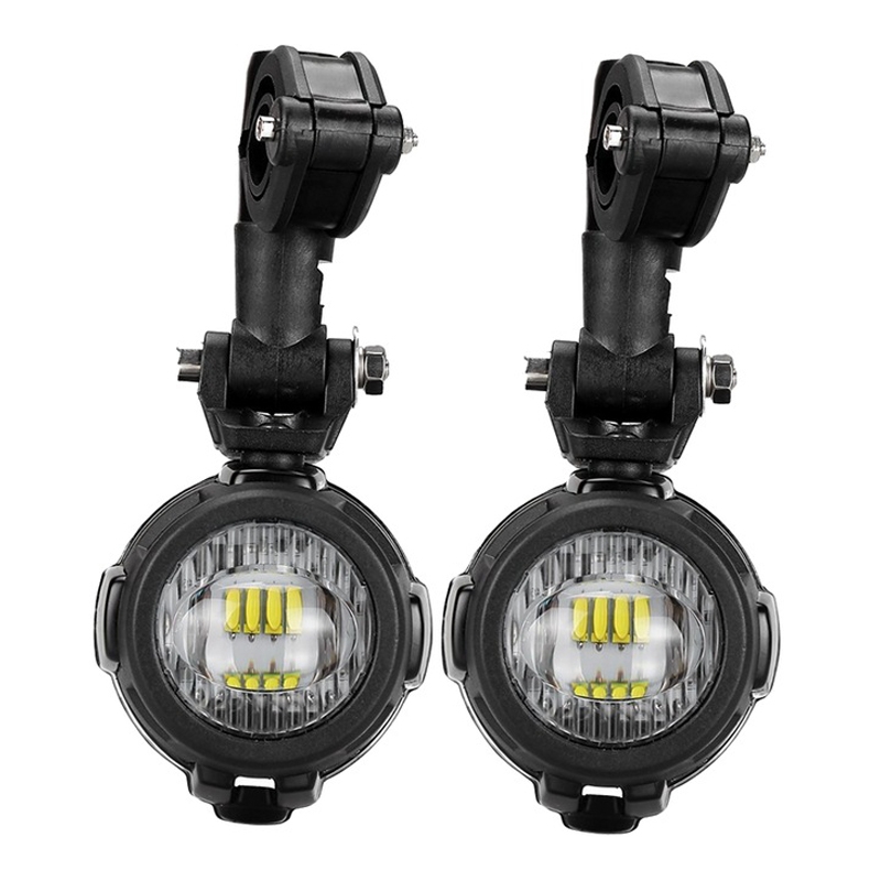 LED-lisävalot St Tuning suojakotelolla BMW R1200 GS ja R1250 GS LC 2013-2019 - BMW R1200 GS ja R1250 GS LC 2013-2019.