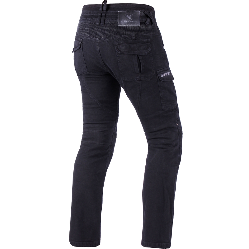 Cropped moottoripyöräfarkut Street Racer Cargo CE Musta