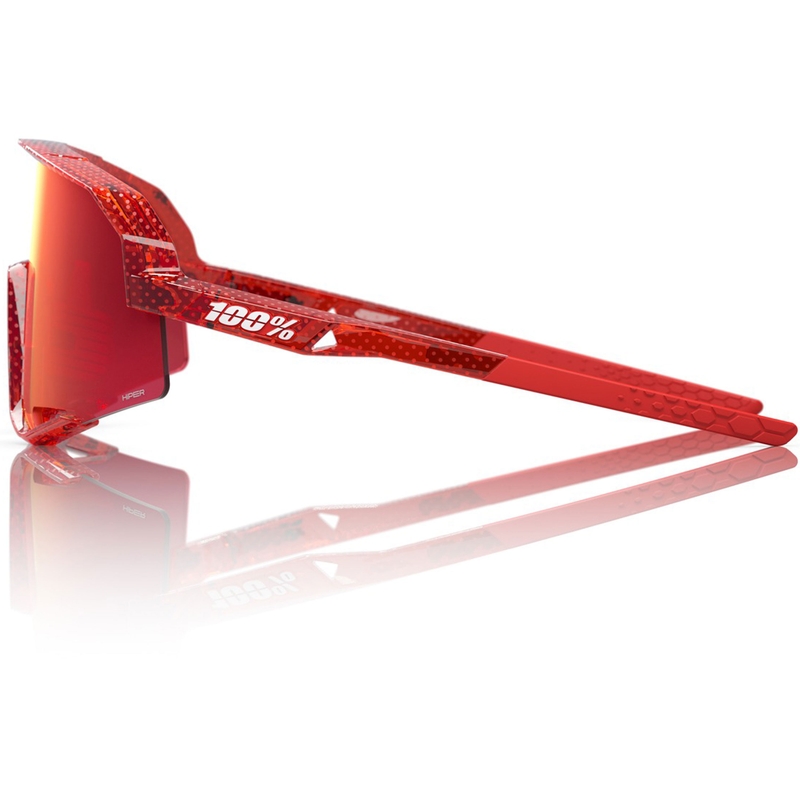 100% Slendale-aurinkolasit HIPER Fire red -lasilla varustettuna