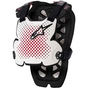 Alpinestars A-1 PRO valkoinen-musta-punainen rintasuojain