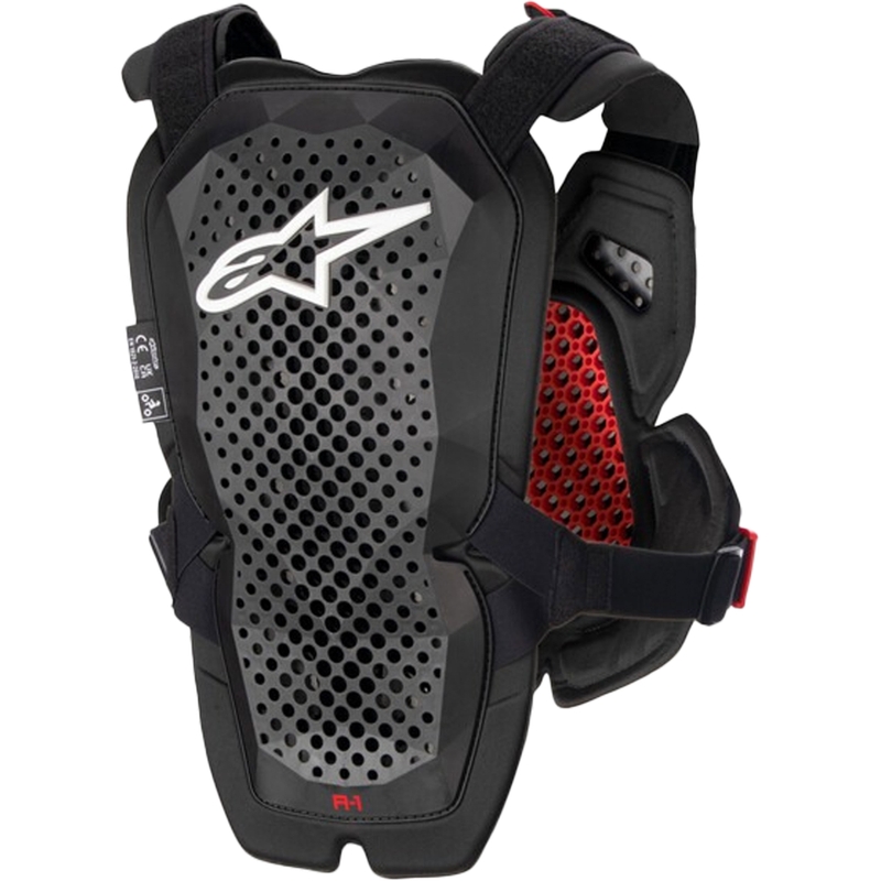 Alpinestars A-1 PRO rintasuoja musta-antrasiitti-punainen