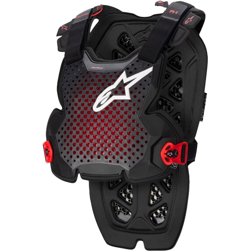 Alpinestars A-1 PRO rintasuoja musta-antrasiitti-punainen