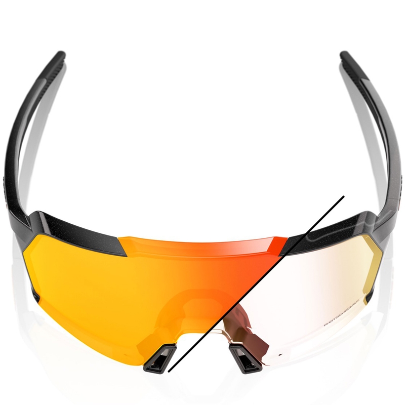 100% Korbin aurinkolasit, joissa on oranssi fotokrominen lasi