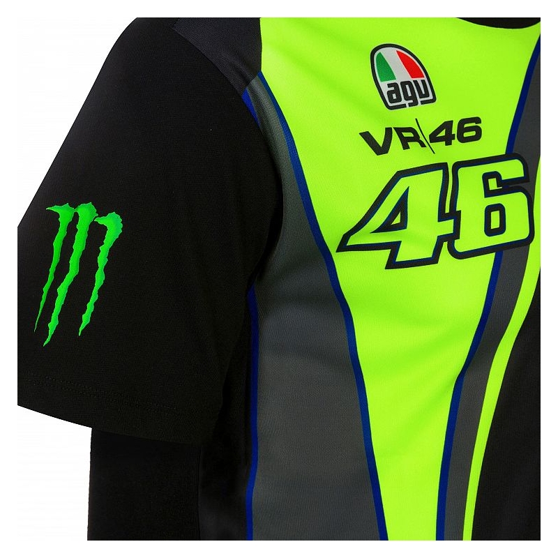 Triko VR46 Valentino Rossi REPLIKA MONSTER černo-žluté