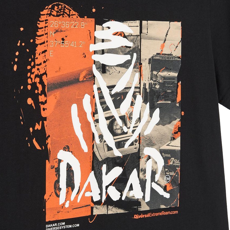 T-paita Dakar DES 2025 musta