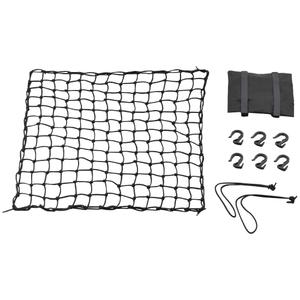 Joustava matkatavaraverkko moottoripyörälle muovikoukuilla Daytona 60 x 60 cm musta