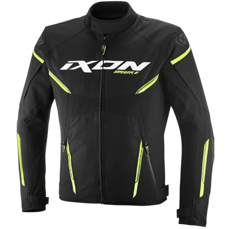 IXON Striker 2 moottoripyörätakki musta-fluo keltainen