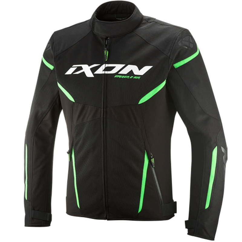 IXON Striker 2 Air WP moottoripyörätakki musta-vihreä