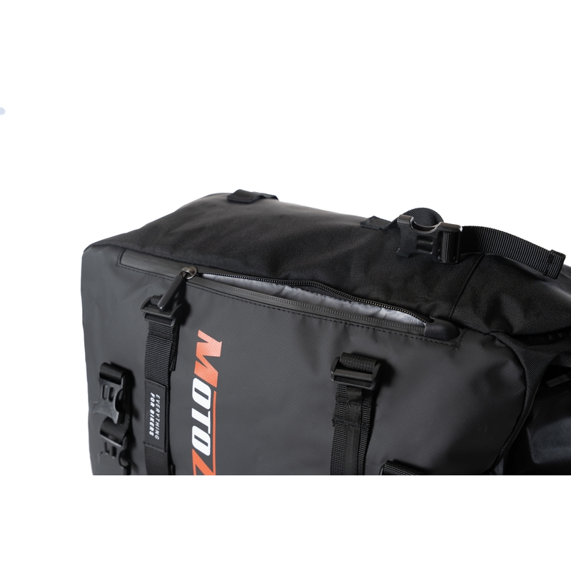 Vedenpitävä moottoripyörälaukku MotoZem DryBag musta 27,5 l