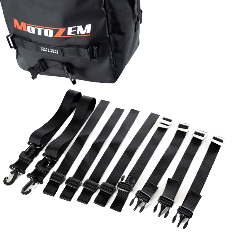 Vedenpitävä moottoripyörälaukku MotoZem DryBag musta 27,5 l