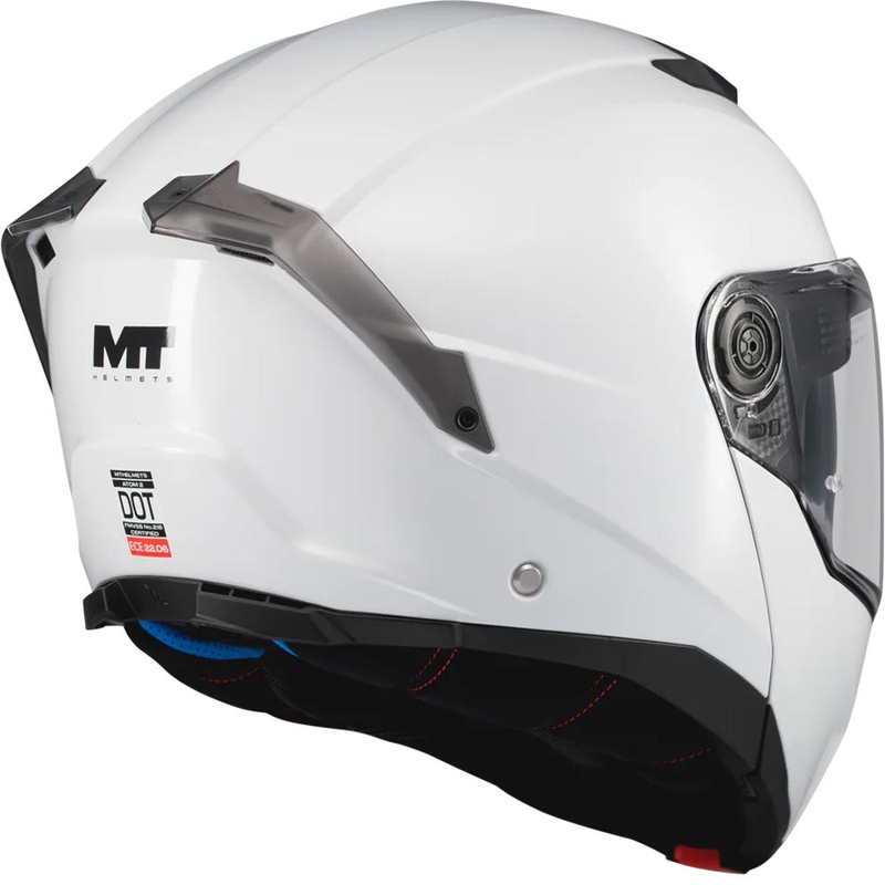 Avattava moottoripyöräkypärä MT Atom 2 SV Pure A0 valkoinen