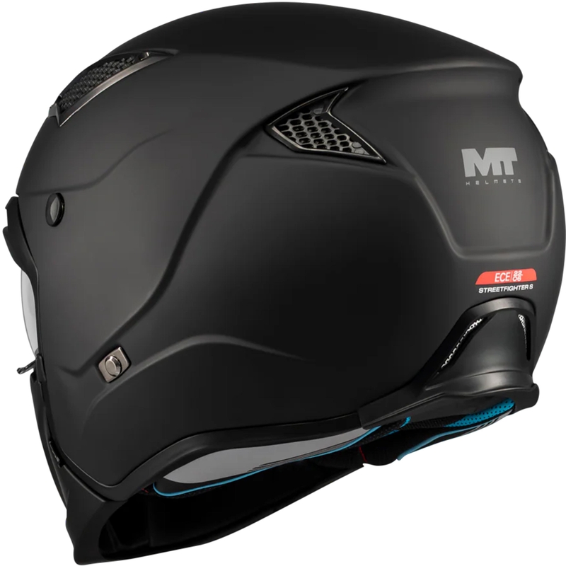 Modulaarinen moottoripyöräkypärä MT Streetfighter SV S Pure A1 mattamusta