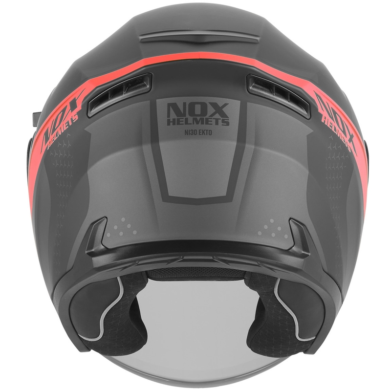 Avokypärä NOX N130 EKTO mattamusta-punainen
