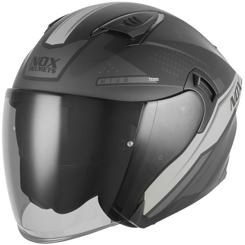 Avokypärä NOX N130 EKTO mattamusta-hopea