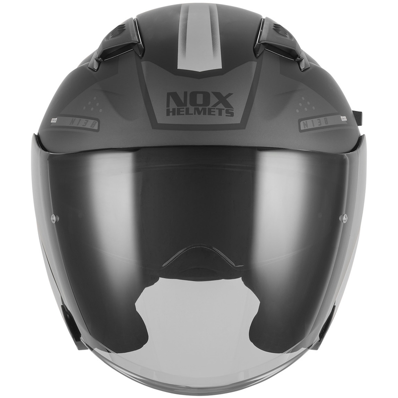 Avokypärä NOX N130 EKTO mattamusta-hopea