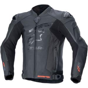 Alpinestars GP Plus R 4 Rideknit Musta Nahka Moottoripyöräily takki