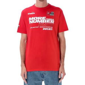 T-paita Ducati Marc Marquez MM93 maailmanmestaruuskilpailut punainen
