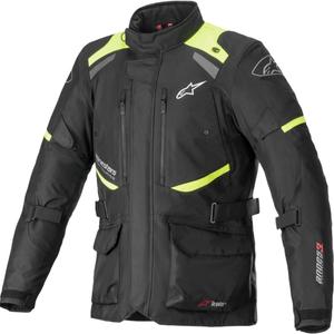 Alpinestars Andes Drystar 3 musta-fluo-keltainen moottoripyörätakki