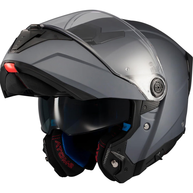 Avattava moottoripyöräkypärä MT Atom 2 SV Pure A2 mattaharmaa