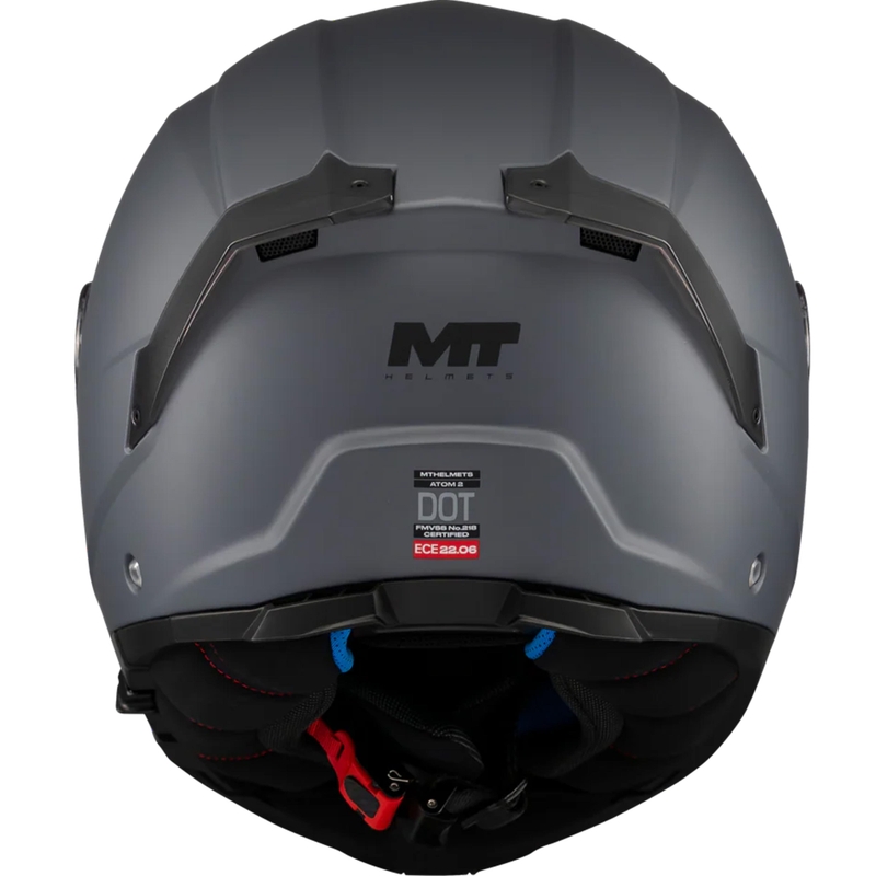 Avattava moottoripyöräkypärä MT Atom 2 SV Pure A2 mattaharmaa