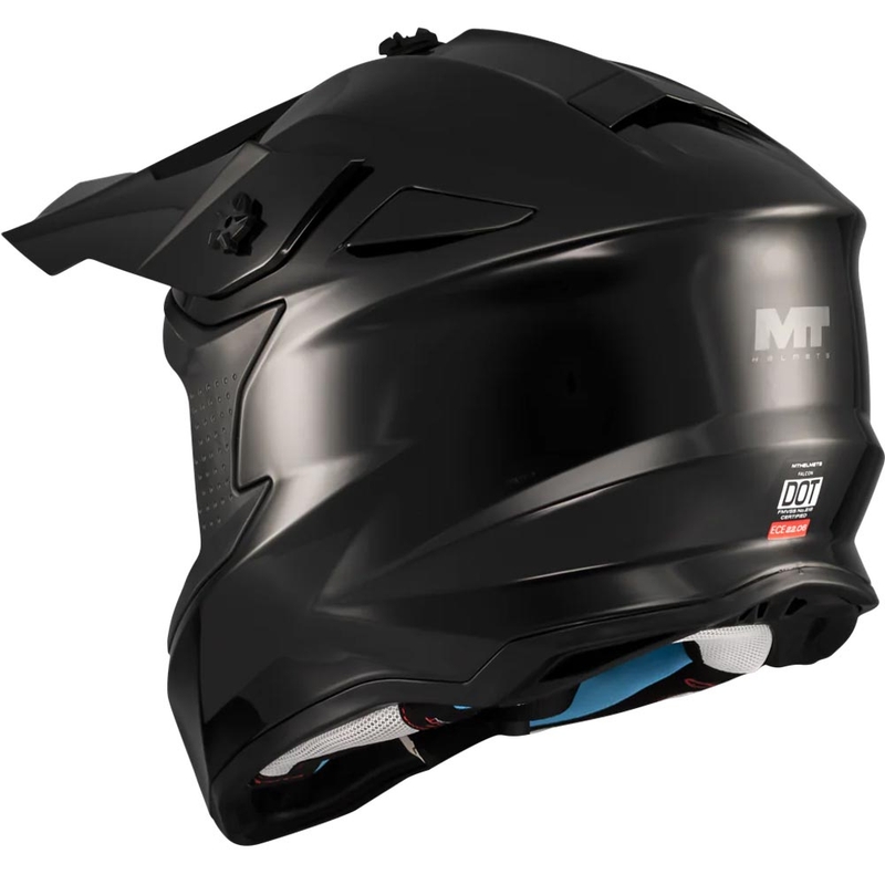 Motocross-kypärä MT Falcon S Pure A1 mattamusta