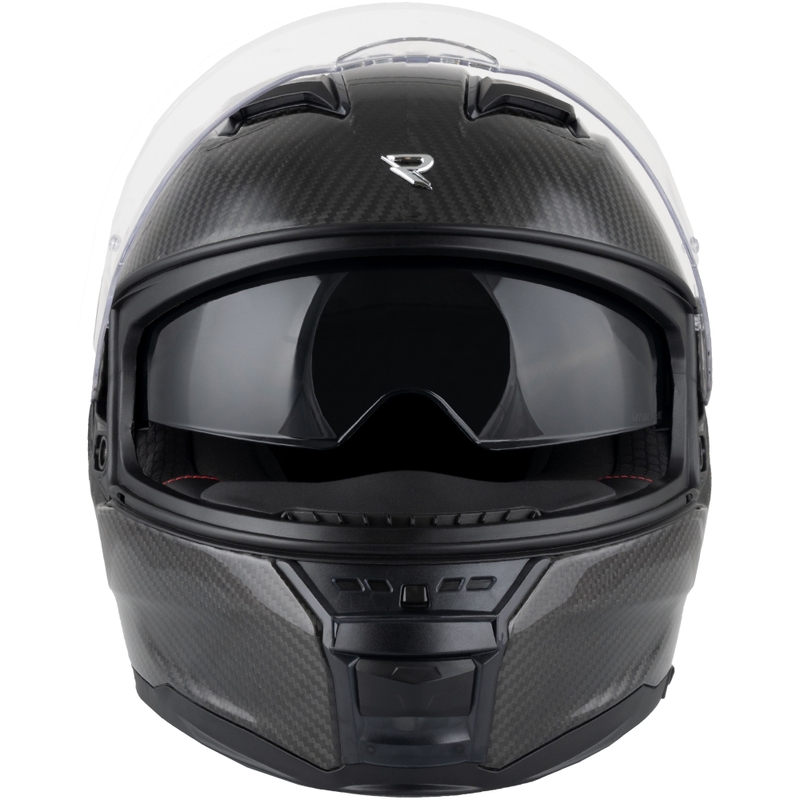 Street Racer Titan Carbon -moottoripyöräkypärä, musta - II-laatu - II. laatu
