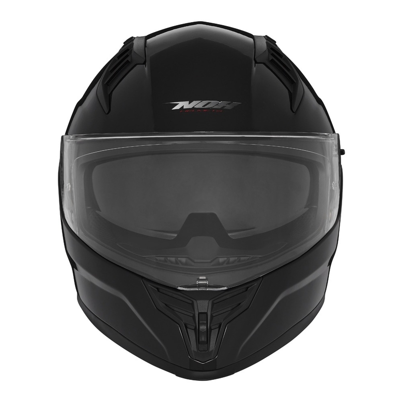 Kokokasvoinen moottoripyöräkypärä NOX N401 musta - II. laatu