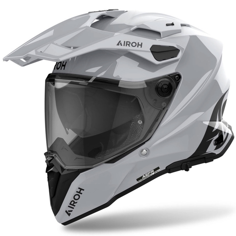 Enduro kypärä Airoh Commander 2 Väri kiiltävä harmaa