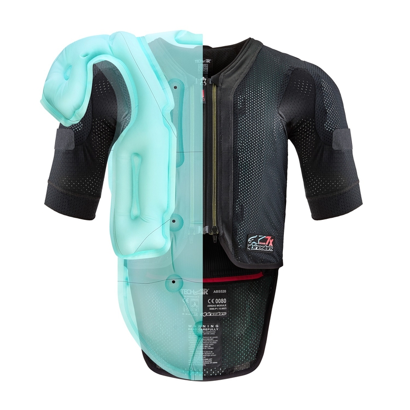Alpinestars TECH-AIR®7X System turvatyynyliivi musta-punainen - II. luokka - II. laatu