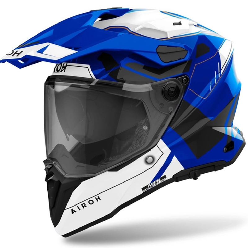 Enduro kypärä Airoh Commander 2 Reveal kiiltävä sininen