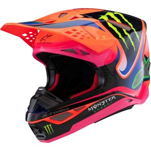 Alpinestars Supertech S-M10 motocross kypärä HAIDEN DEEGAN fluo oranssi-violetti-pink-vihreä