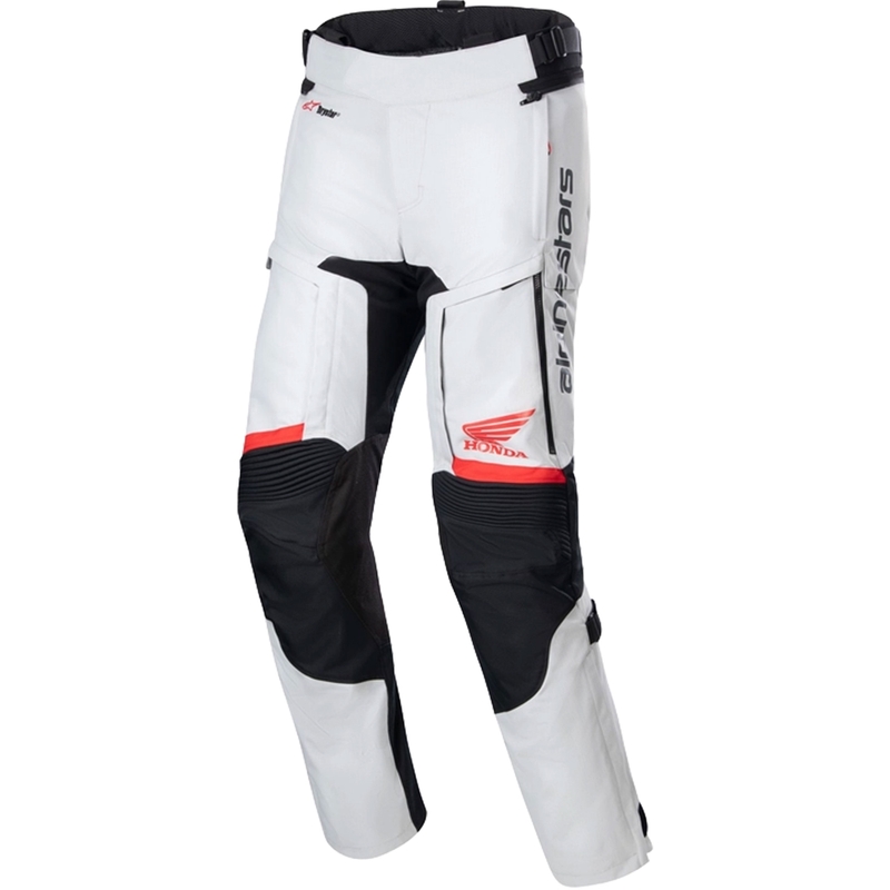 Alpinestars Bogota PRO Drystar Honda vaaleanharmaa-musta moottoripyöräilyhousut