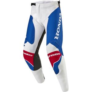 Alpinestars Racer Iconic Honda Motocross housut valkoinen-sininen-punainen-musta