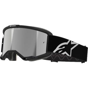 Alpinestars Vision 5 Corp motocross lasit musta peilattu hopea linssi